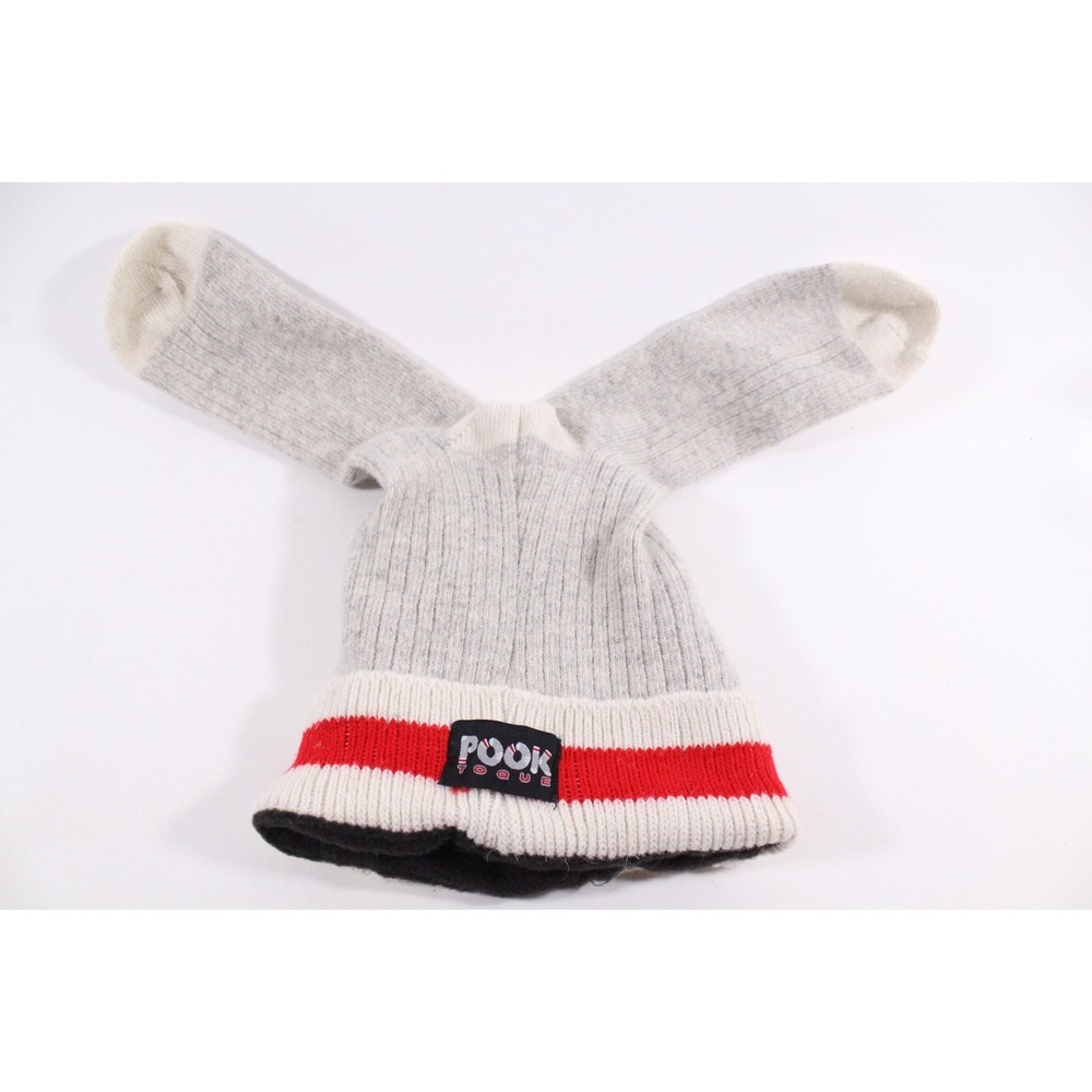 Original Pook Toque Adult Unisex Wool Sock Hat Fleece Lining